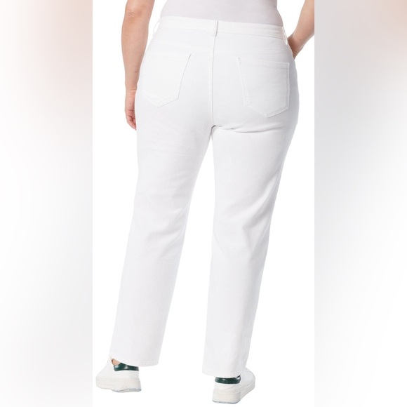 GLORIA VANDERBUILT Plus size 31 in. Solid Average Amanda vintage white jeans NWT - Picture 5 of 10